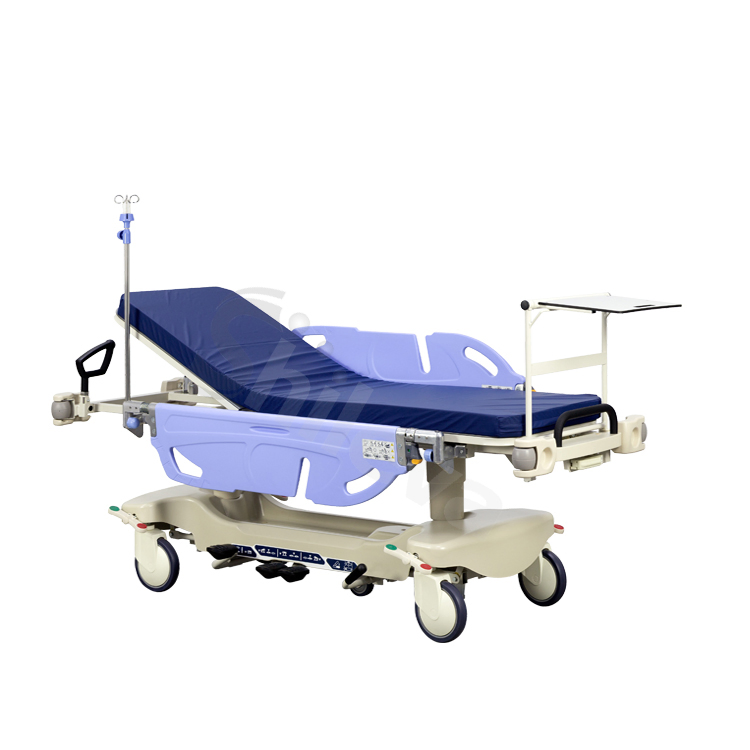 Factory Emergency Hydraulic Medical Stretcher Cart Trolley Hospital Furniture (Slv-B4305)