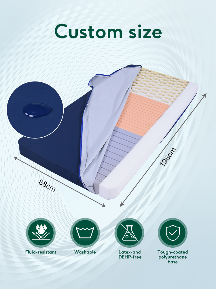 Medical Waterproof Fabric Cover for Hospital Bed Foam Mattress