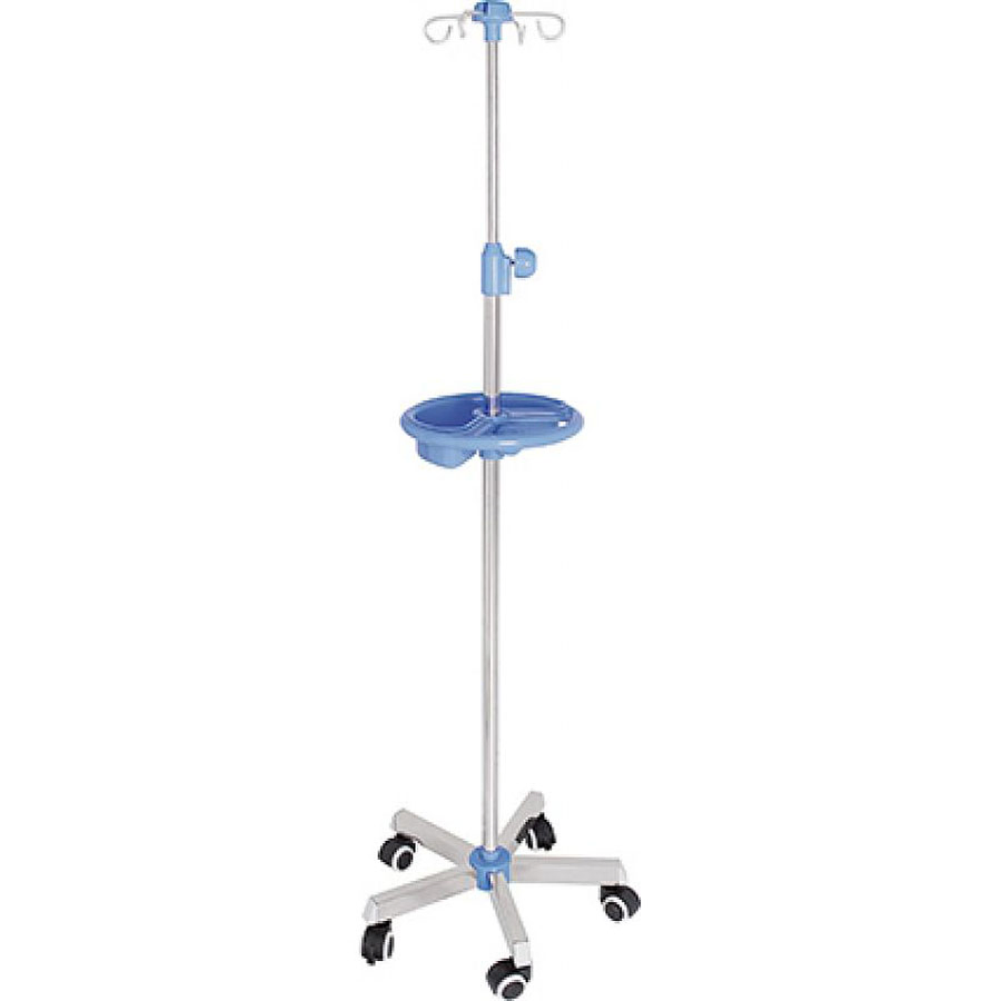 Medical Hospital Height Adjustable 5 Legs Stainless Infusion IV Pole IV Drip Stand Pole Drip Stand