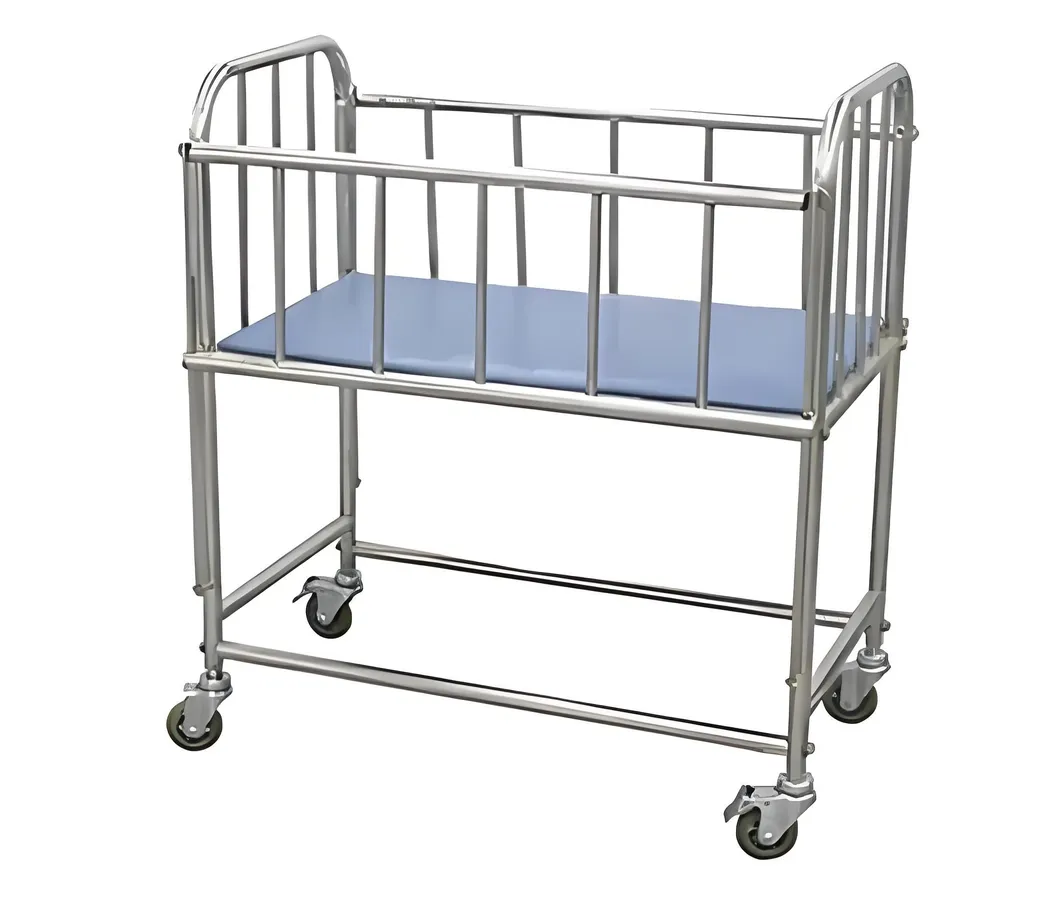 Stainless Infant Bed Side View