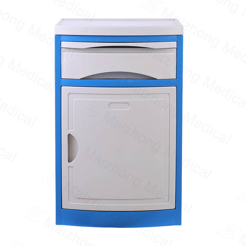China Manufacturer ABS Plastic Storage Medical Bed Side Cabinets Cheap Hospital Bedside Lockers