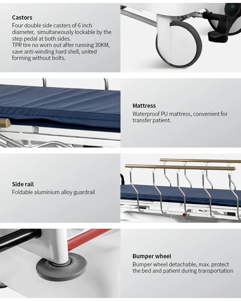 Medical Transport Trolley View 4