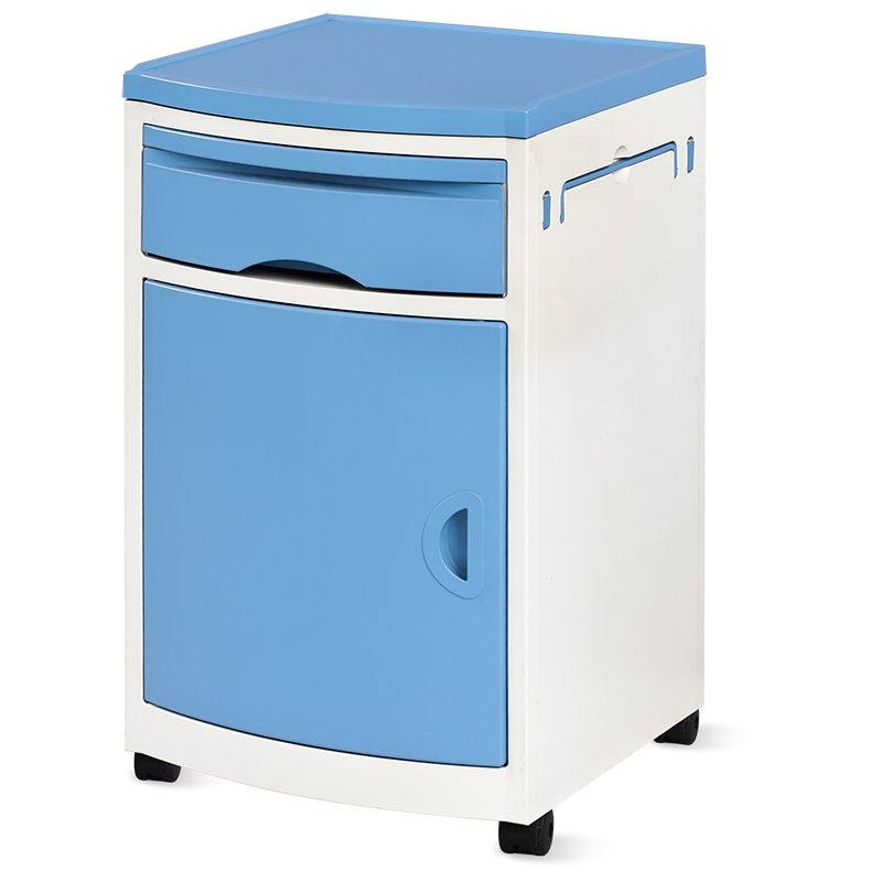 Nws02-W Movable ABS Hospital Medical Storage Medicine Bedside Cabinet