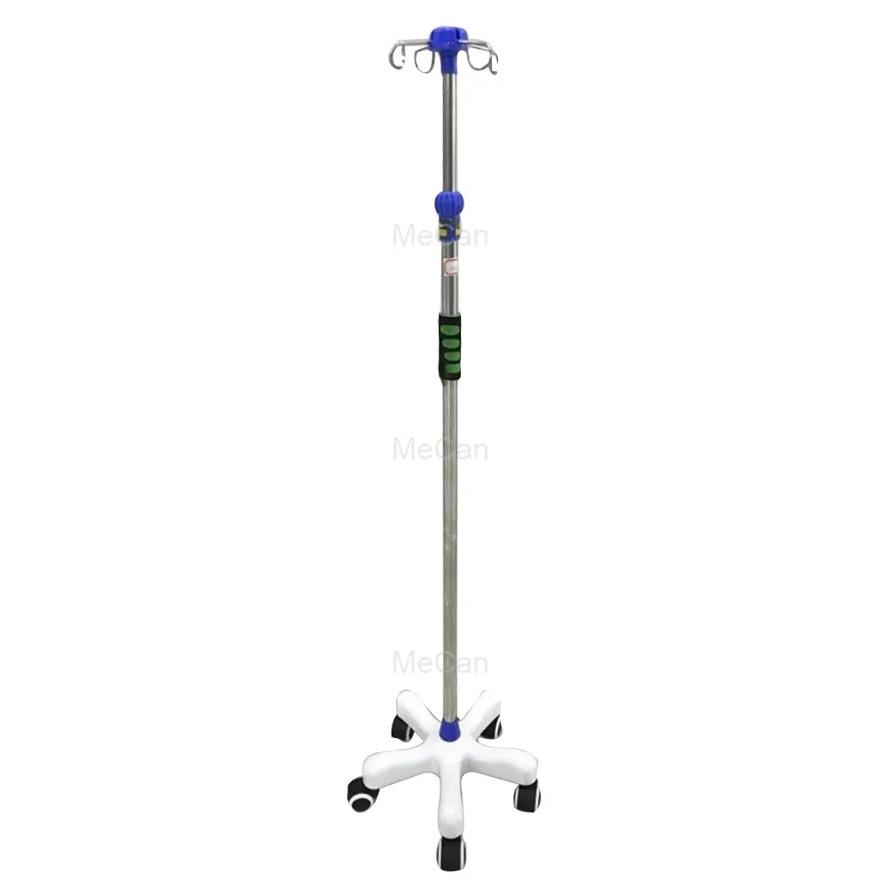 IV Pole Portable Infusion Holder Stainless Steel Drip Stand Infusion Hanger