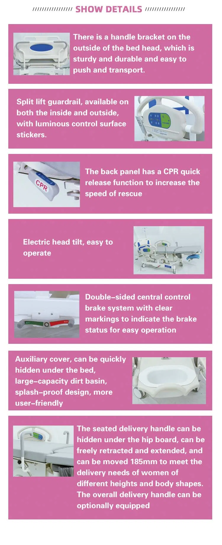 Electric Gynecological Delivery Bed View 3
