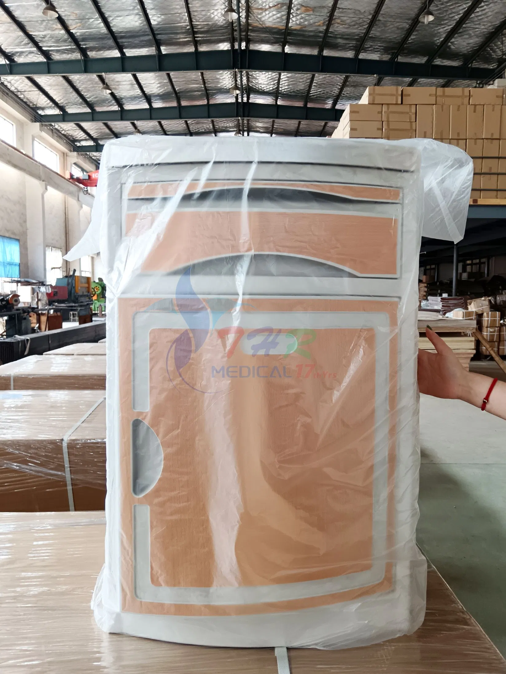 ABS Plastic Medical Bedside Cabinet Bed Side Locker Cabinet for Hospital Use