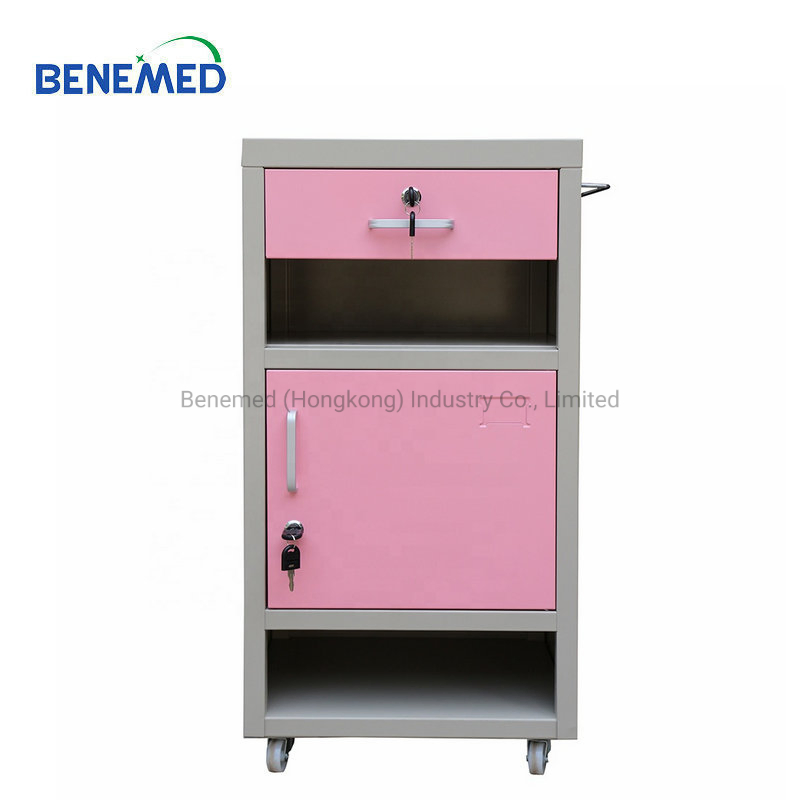 Hospital Medical Bedside Locker ABS Plastic Bedside Cabinet Bm-C0528