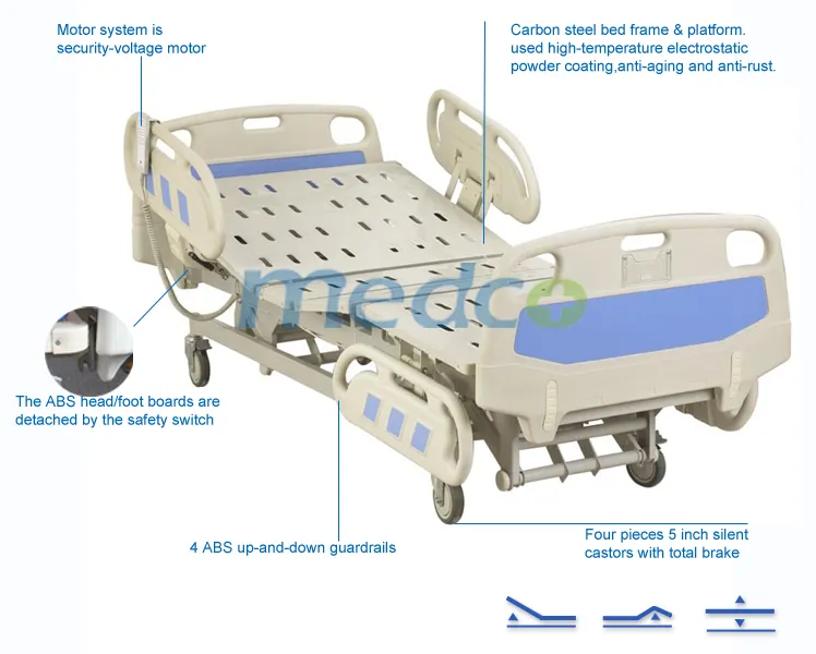 3 Functions Hospital Bed Details