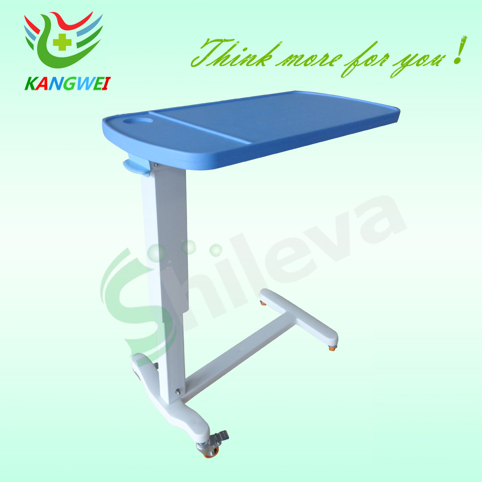 Luxurious Over-Bed Table Adjustable Height Overbed Table in Hospital