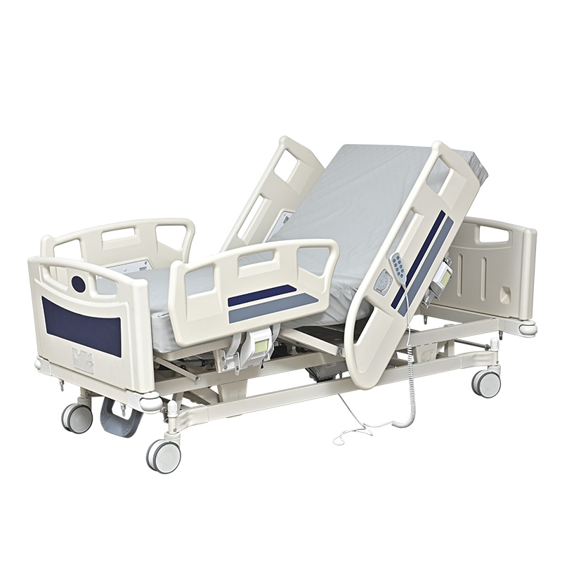 CH-E05e Comfortable Patient Adjustable High End 5 Function Medical Equipment ICU Electric Luxury Hospital Bed with Plug-in Bedhead