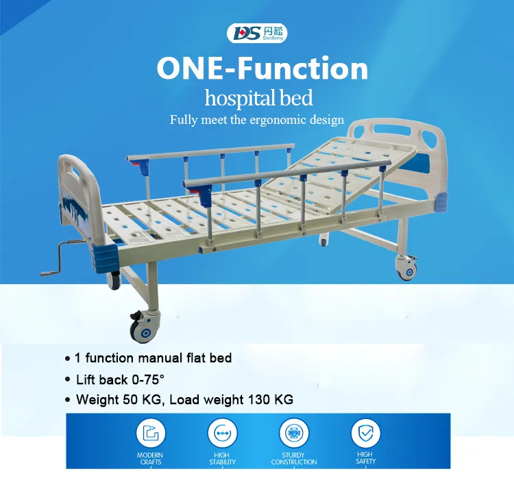 Manual Single Crank Hospital Bed