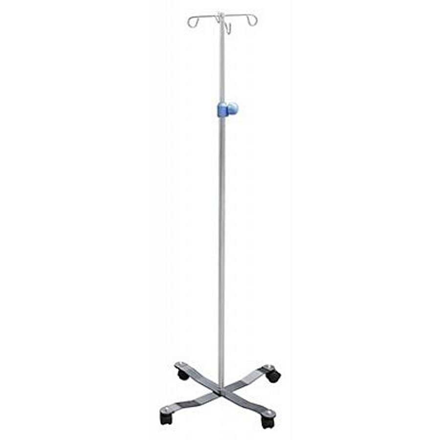Medical Hospital Height Adjustable 5 Legs Stainless Infusion IV Pole IV Drip Stand Pole Drip Stand