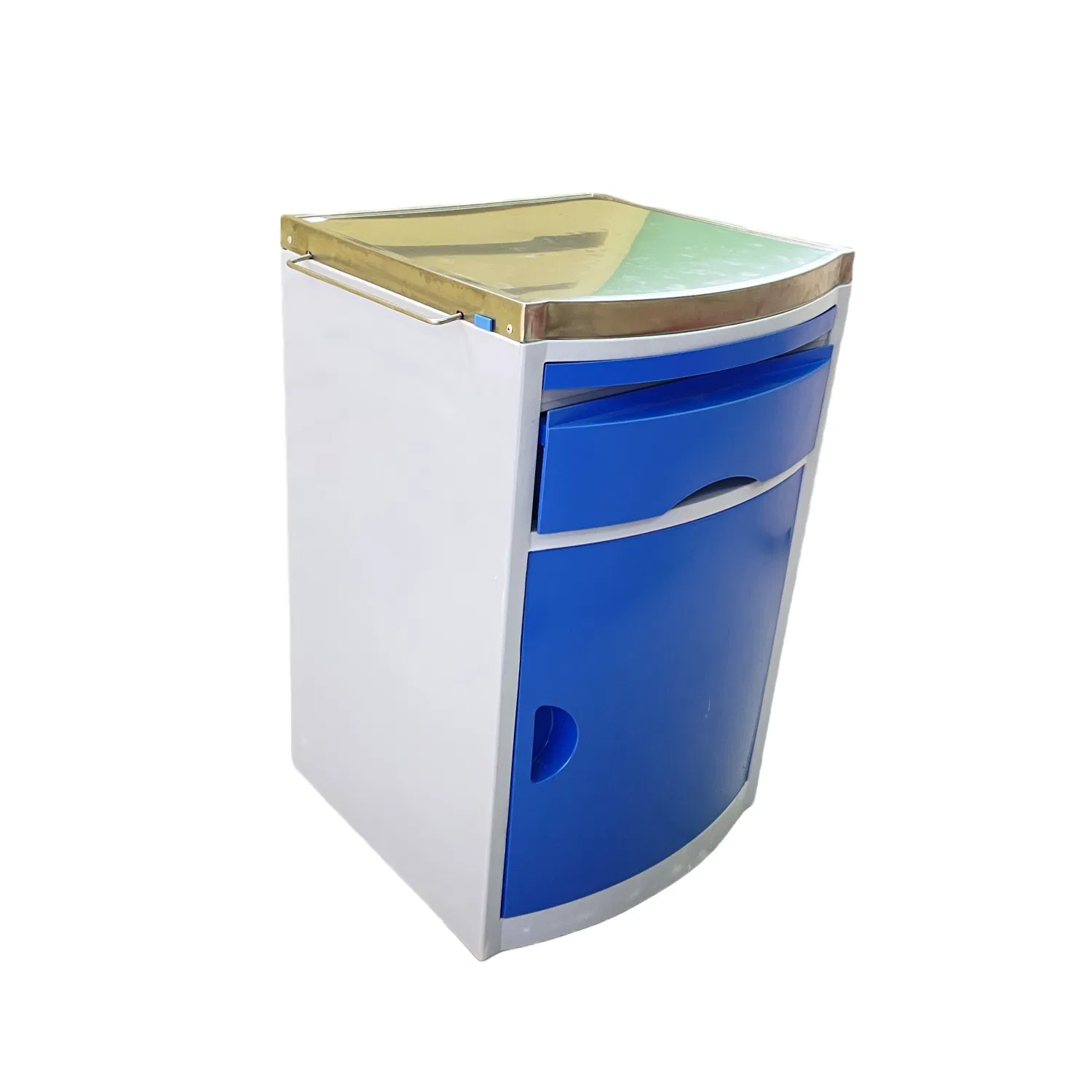 ABS Plastic Mobile Hospital Beside Cabinet Medical Bedside Locker