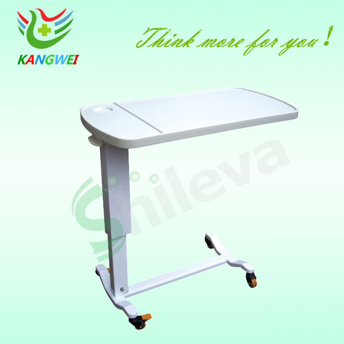 Luxurious Over-Bed Table Adjustable Height Overbed Table in Hospital