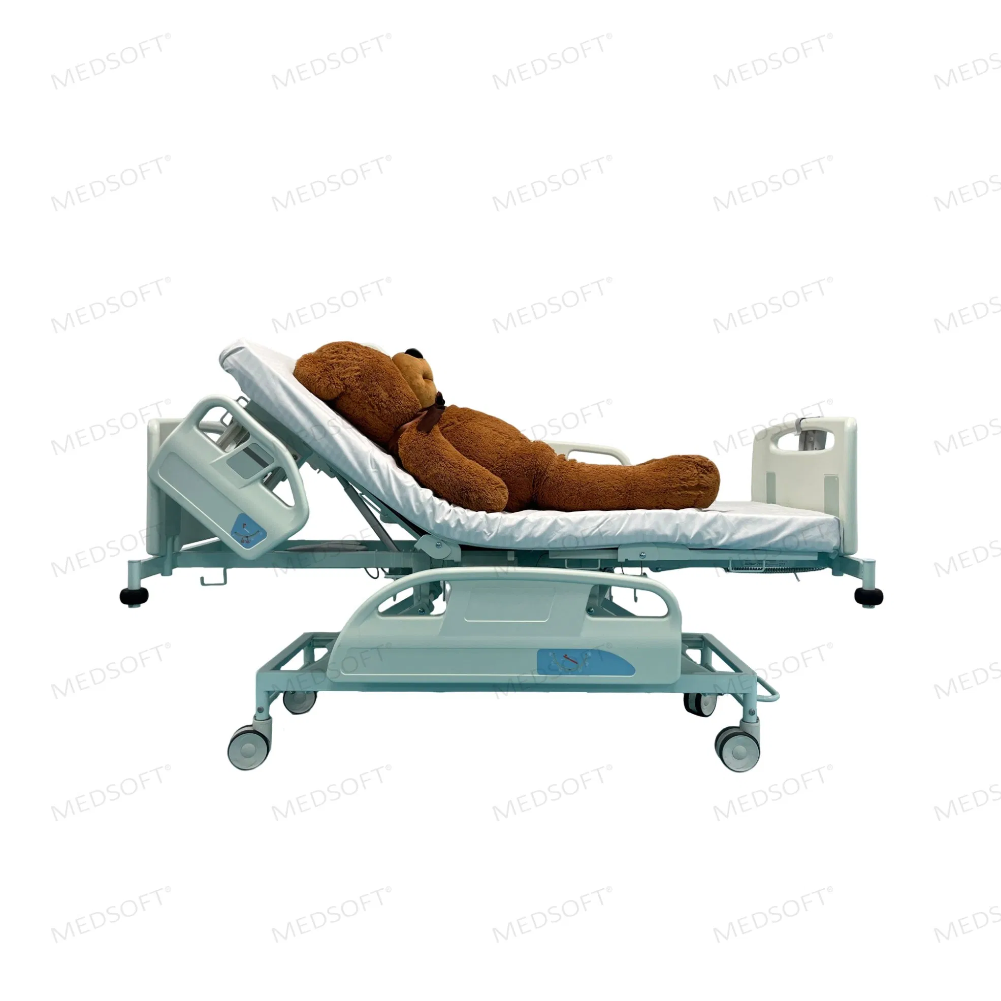 iBed 1A ICU Nursing Medical Furniture Multifunction Adjust Electric Hospital Bed with one button positions