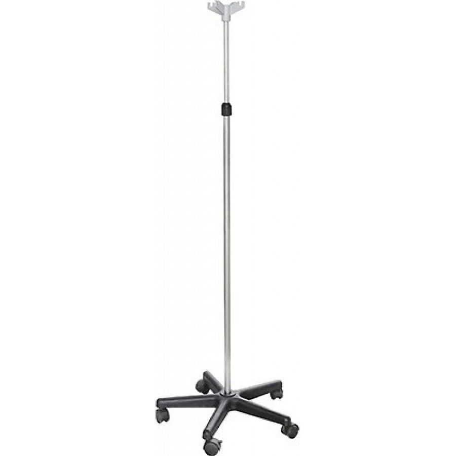 Medical Hospital Height Adjustable 5 Legs Stainless Infusion IV Pole IV Drip Stand Pole Drip Stand
