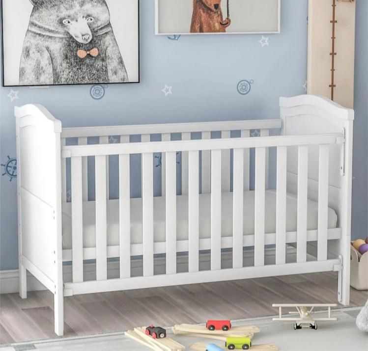 Multi-Function Two Cranks Manual Hospital Baby Child Bed, 2 Cranks 2 Function Newborn Medical Crib Adjustable Manual Nursing Babies Pediatric Bed Children Bed