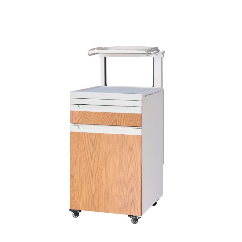 Bedside Cabinet Steel ABS Plastic Medical Bedside Cabinet