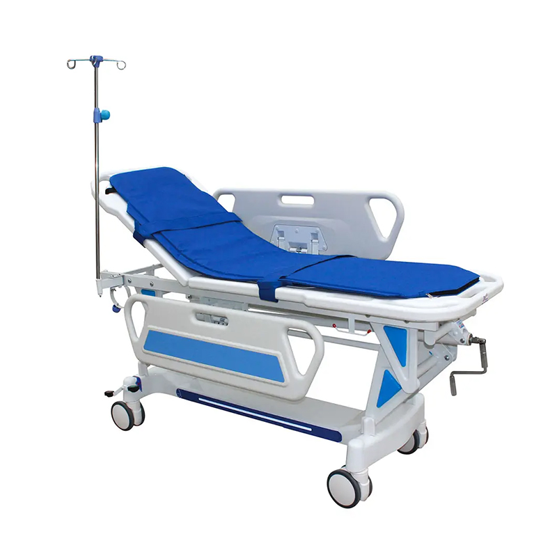 Hospital Manual Patient Transport Luxurious Central Control Emergency Patient Hydraulic Patient Stretcher Trolley