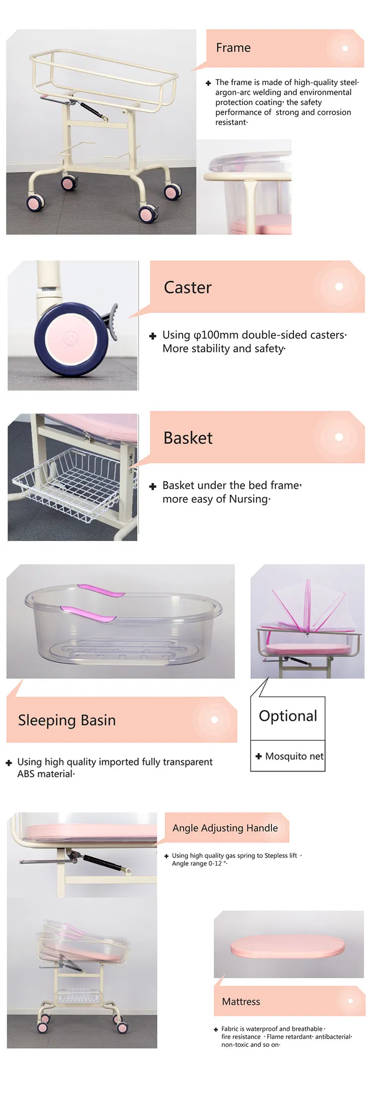 Detailed Features of Baby Bed