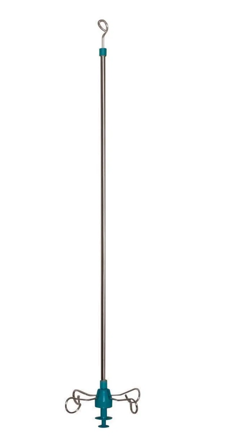 Stainless Steel Medical Hospital Bed Infusion Ceiling Mounted IV Pole IV Drip Stand