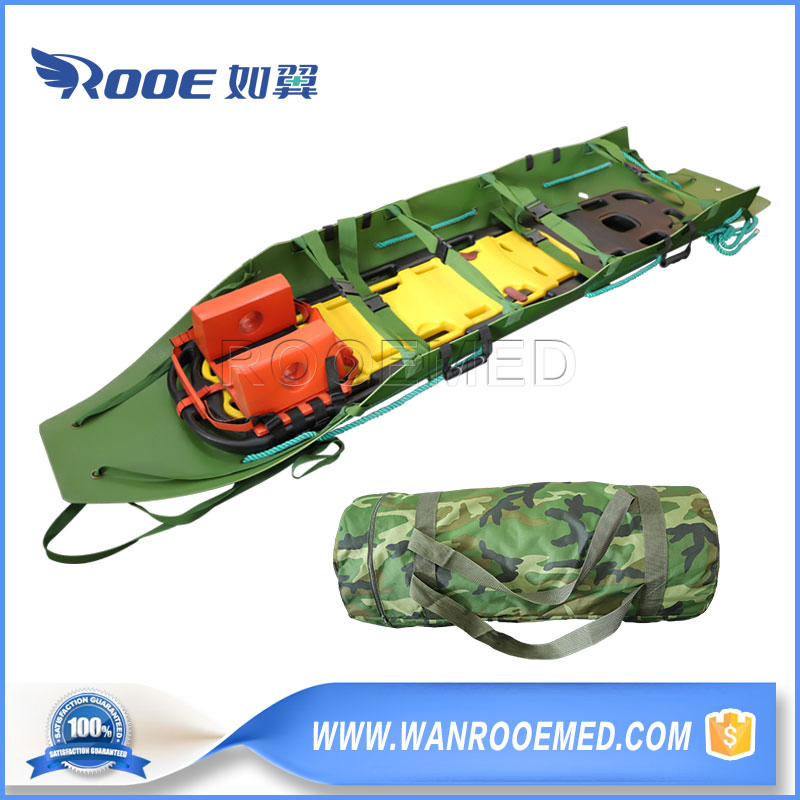 Ea-11c Mdical Emergency First Aid Plastic Roll Rescue Stretcher for Mountain Transport Rescue