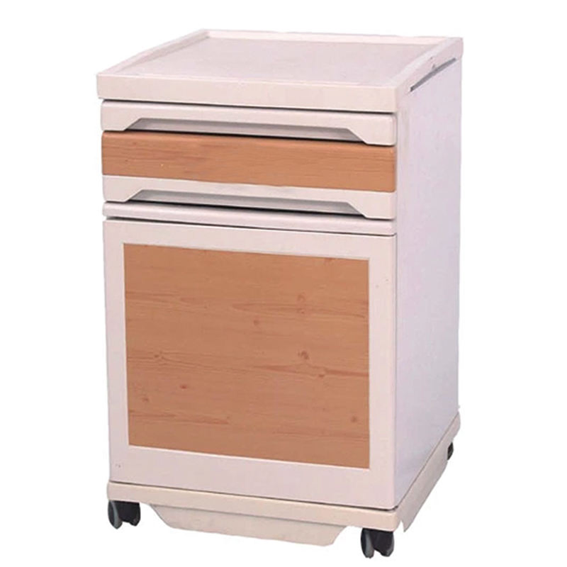 Hot Sale ABS Plastic Mobile Hospital Cabinet Clinic Furniture-Medical Bedside Locker Table