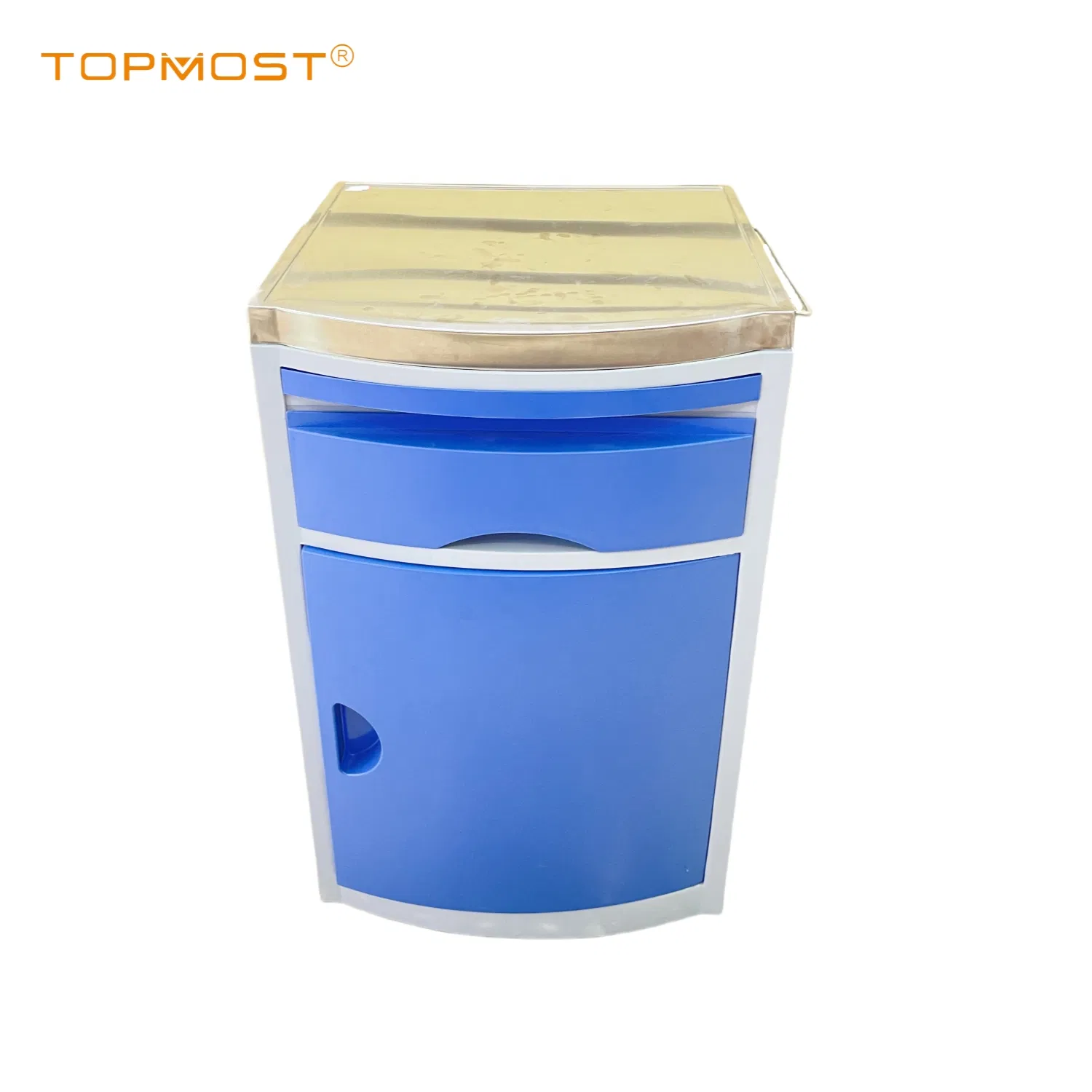 ABS Plastic Mobile Hospital Beside Cabinet Medical Bedside Locker