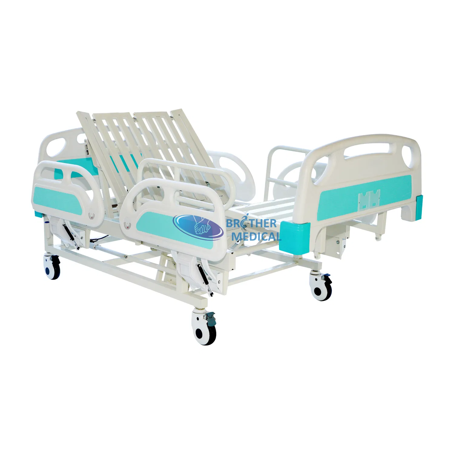 Anti-Rust 4 Function Manual Orthopedic/Traction Electric Hospital Furniture Equipment Hospital Bed with Rehabilitation Pole