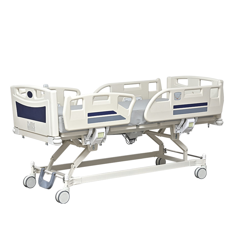 CH-E05e Comfortable Patient Adjustable High End 5 Function Medical Equipment ICU Electric Luxury Hospital Bed with Plug-in Bedhead