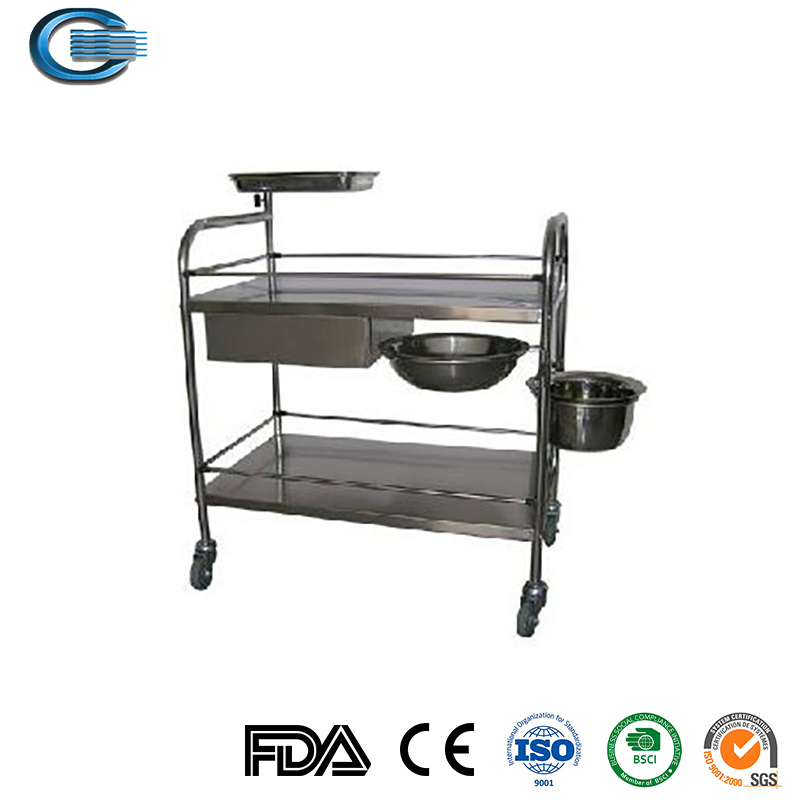 Huasheng Medical Hydraulic Medical Furniture Patient Trolley Stainless Steel Stretcher Trolley Prices