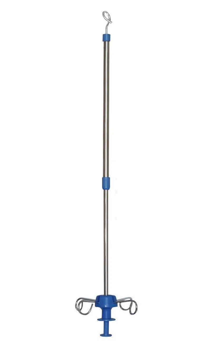 Stainless Steel Medical Hospital Bed Infusion Ceiling Mounted IV Pole IV Drip Stand