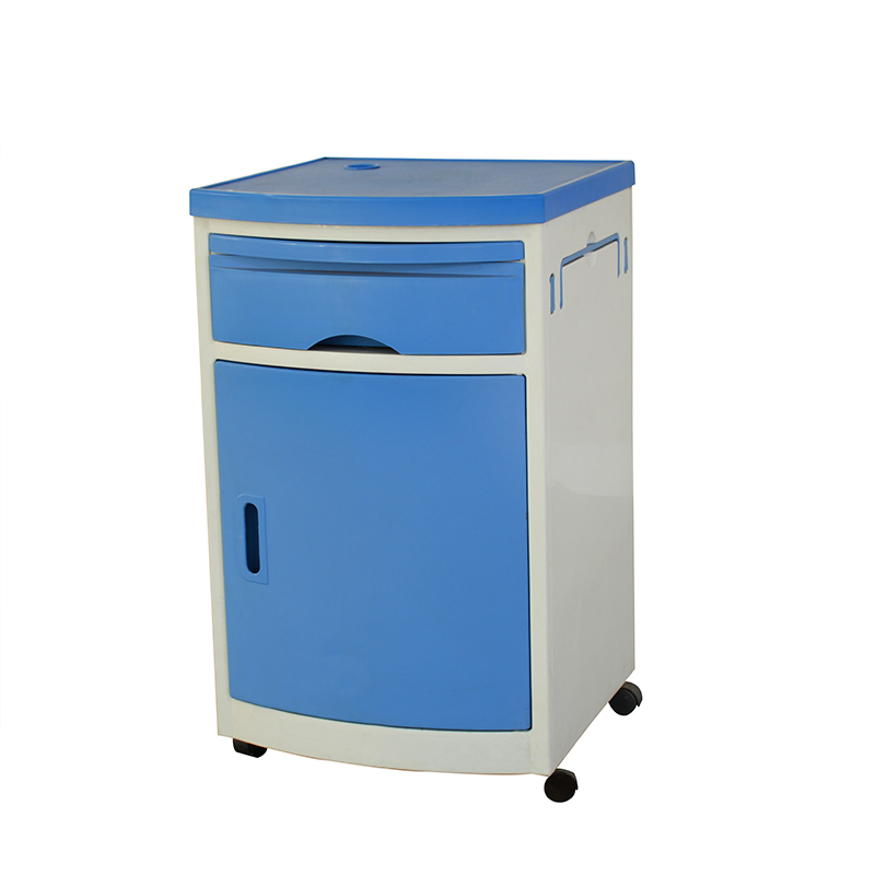 Factory Wholesale Medical Hospital Bedside Locker with Casters Mobile Bedside Cabinet