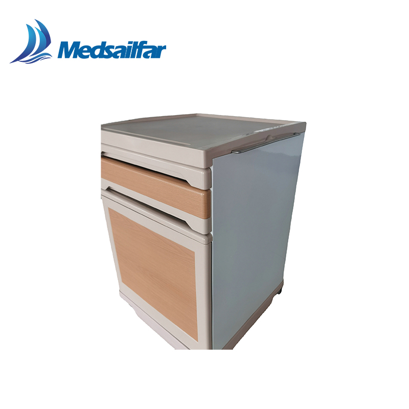 CE FDA ABS Medical Storage Cheap Hospital Furniture Bedside Cabinet