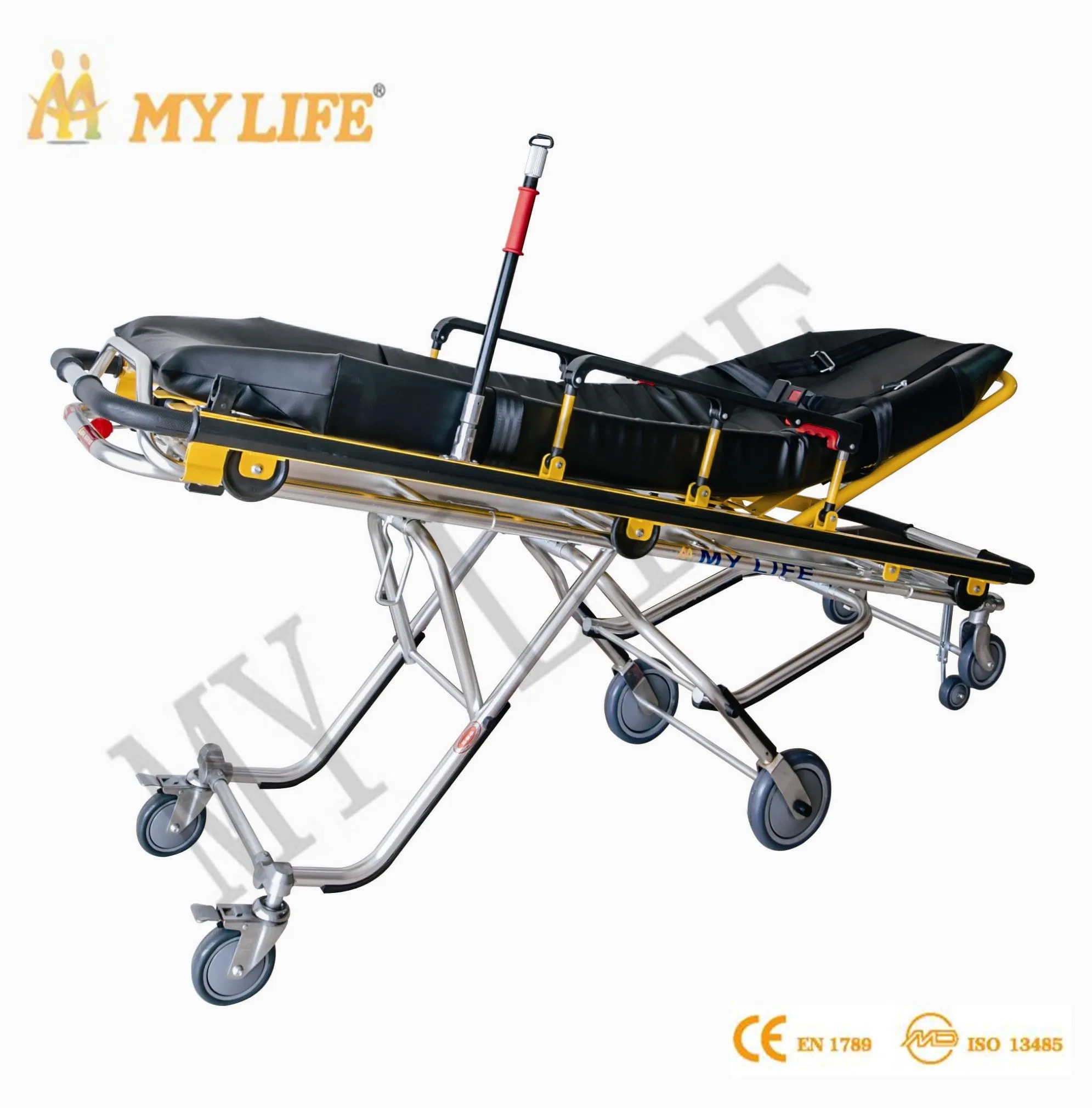 Selected by Everyone Brake-Equipped Emergency Stretcher for Ambulance Transportation