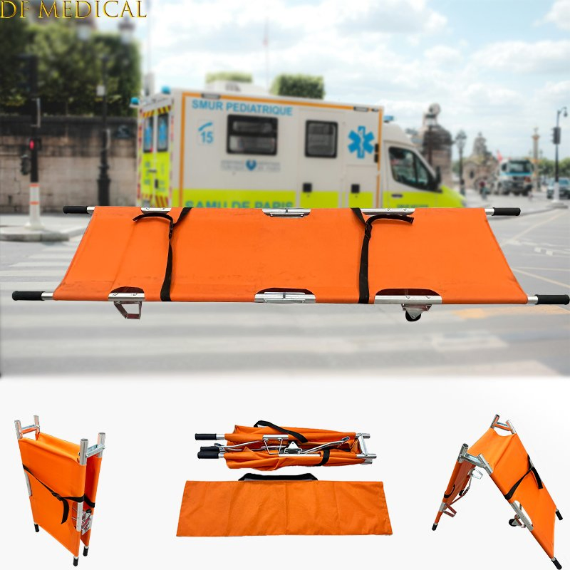 Ambulance Stretcher Hospitals Medical Emergency Fireproofing Waterproof Aluminum First-Aid Devices