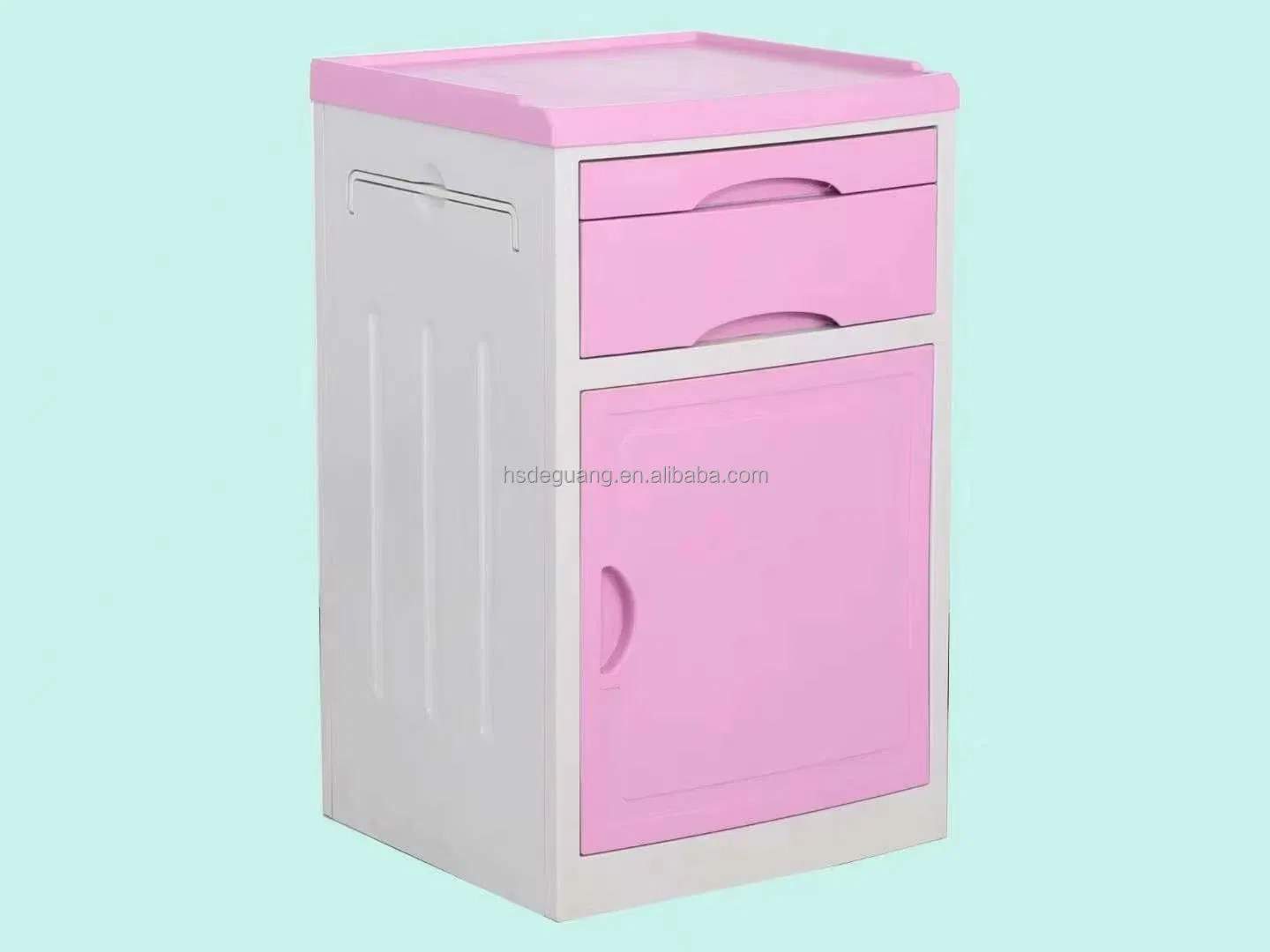 Medical-Grade ABS Bedside Table, The Same Type of Moisture-Proof Multi-Layer Classified Storage Cabinet for Hospitals