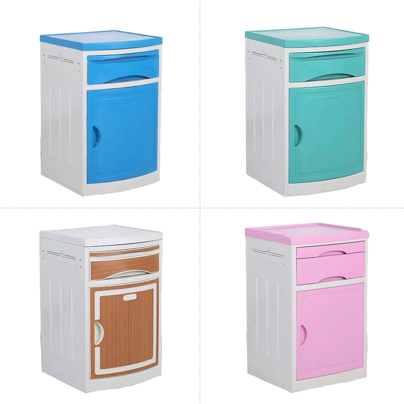 Medical-Grade ABS Bedside Table, The Same Type of Moisture-Proof Multi-Layer Classified Storage Cabinet for Hospitals