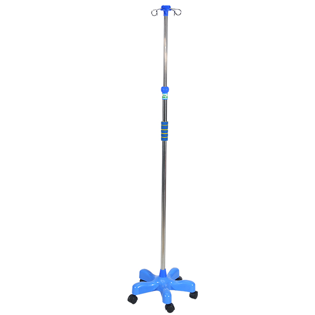 Stainless Steel Infusion IV Pole Drip Stand Hospital Furniture Medical Device