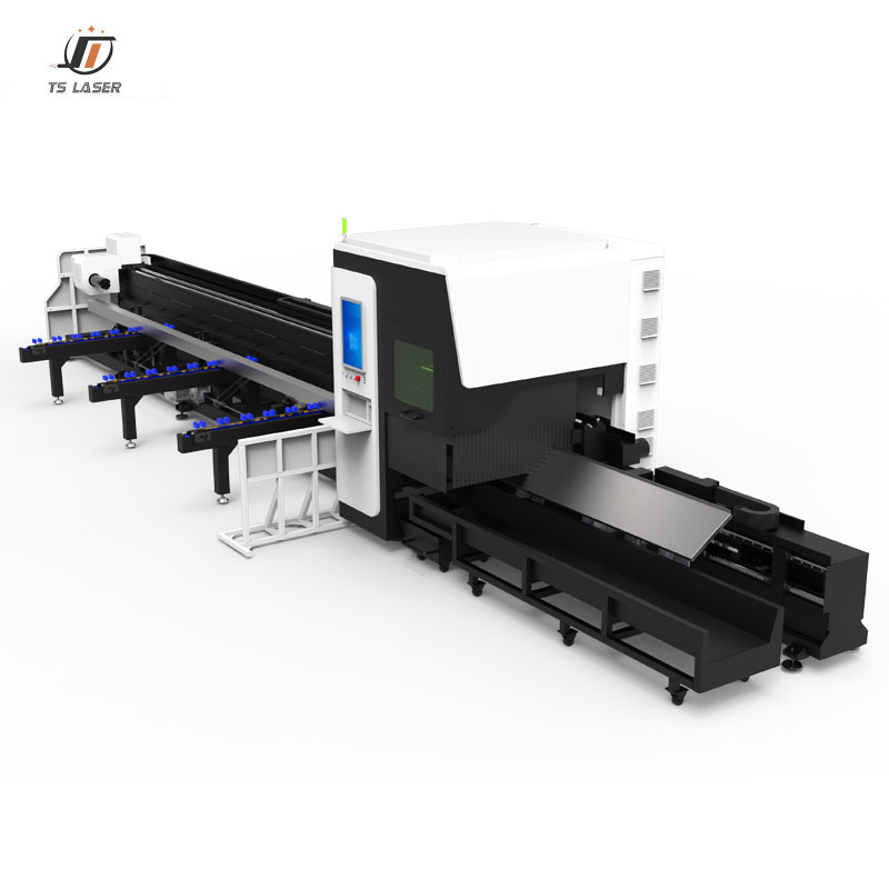 Industrial Metal Tube Laser Cutting Machine: Semi-Automatic Loading, Fully Automatic Chuck, and CypCut Control System