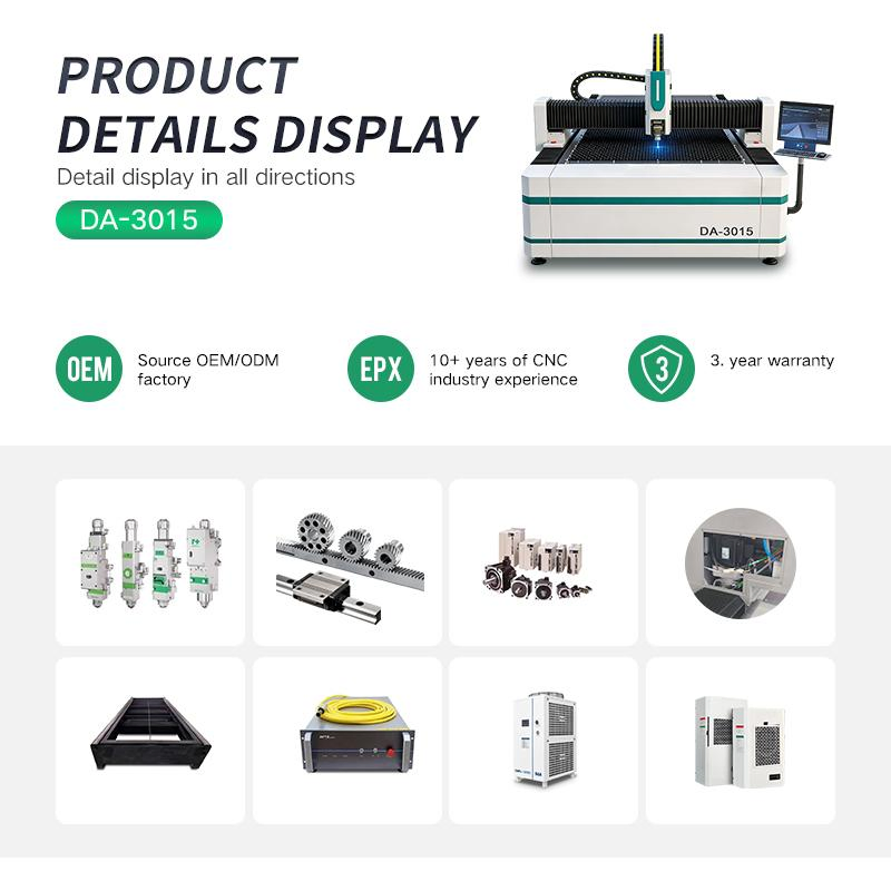 CNC Industrial Processing Plate Welding Single Fixed Workbench Cut CS Ss Al Brass Galvanized Titanium Industrial Raw Metal Plate Fiber Laser Cutting Equipment
