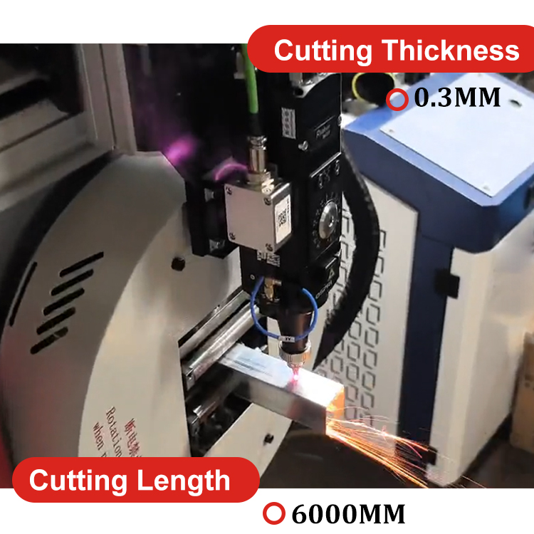 Mini 1500W CNC Fiber Laser Metal Pipe Tube Cutting Machine High-Accuracy Easy To Operate For Square And Round Tubes