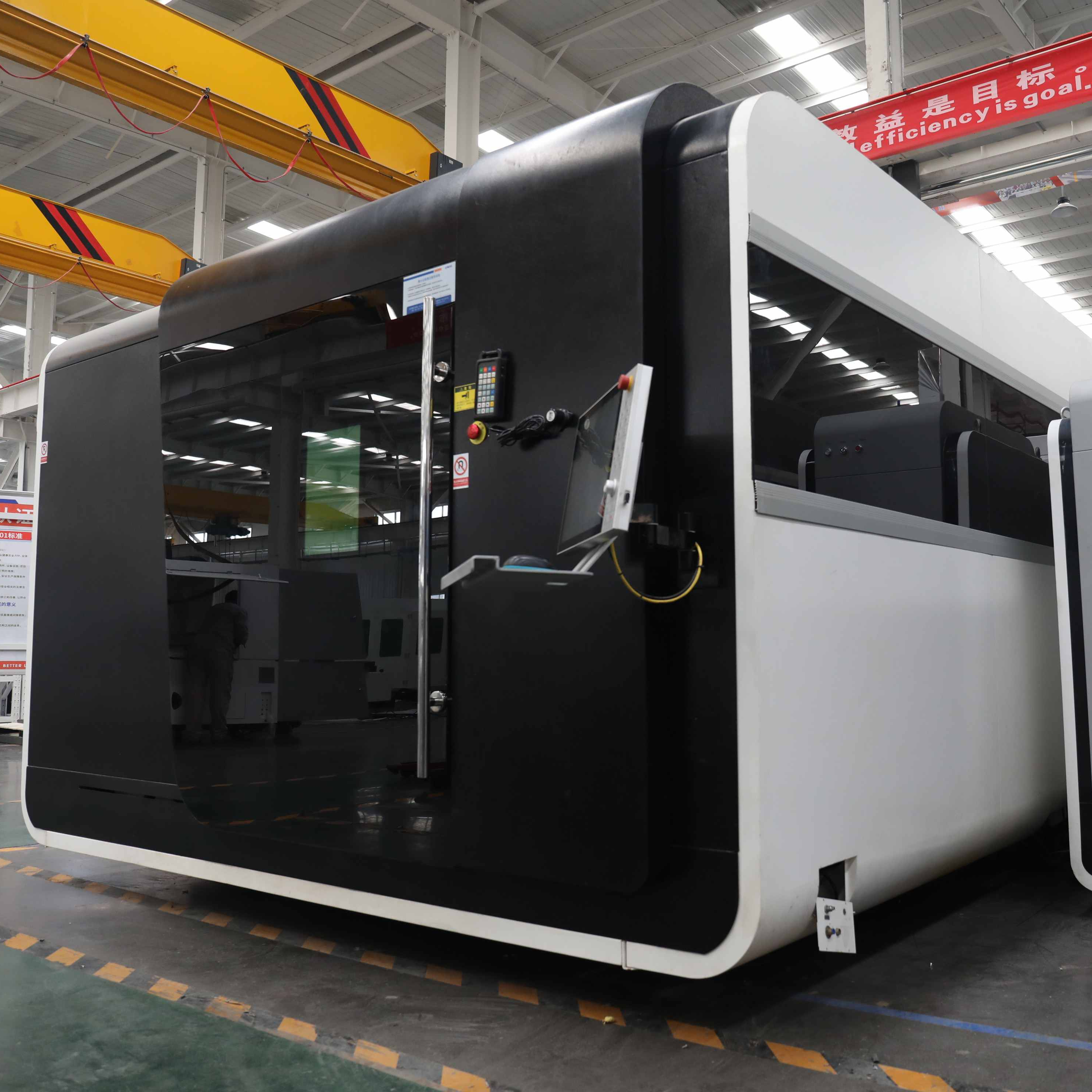 Large Size 1-8kW Automatic Digital Fiber CNC Laser Cutting Machine with AI/BMP Support and Exchange Table for Metal