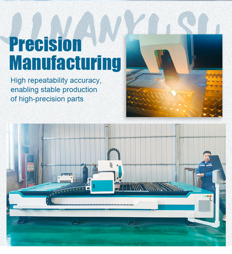 High Precision Industrial Automatic Metal Laser Cutting Machine, CNC Fiber Laser 1500W Cutter for Sale