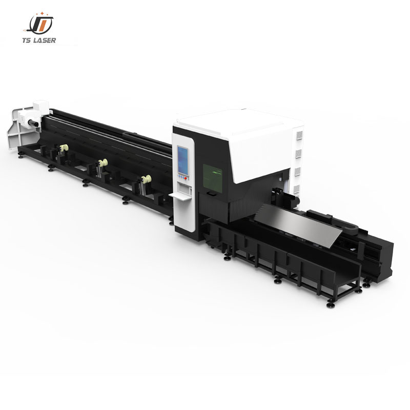 CNC Laser Cutting Machine Manual Feeding, Servo-driven Unloading, Two Chucks, Factory Direct Sales.