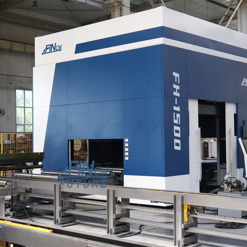 FIN Automatic Loading CNC Machine Cutting Drilling Beveling H BEAM Laser Production Line in One Equipment with ACU Swing Head