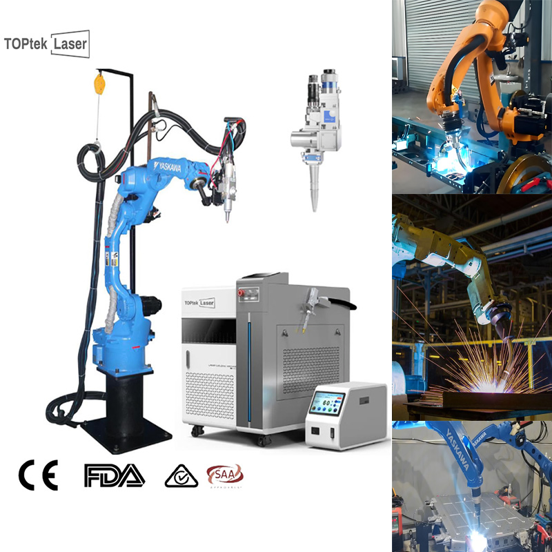 Industrial Welding Robot Robotic Arm Robotic Laser Welding Equipment with High-Speed Data Processing and Control 3D Robot Laser Welding