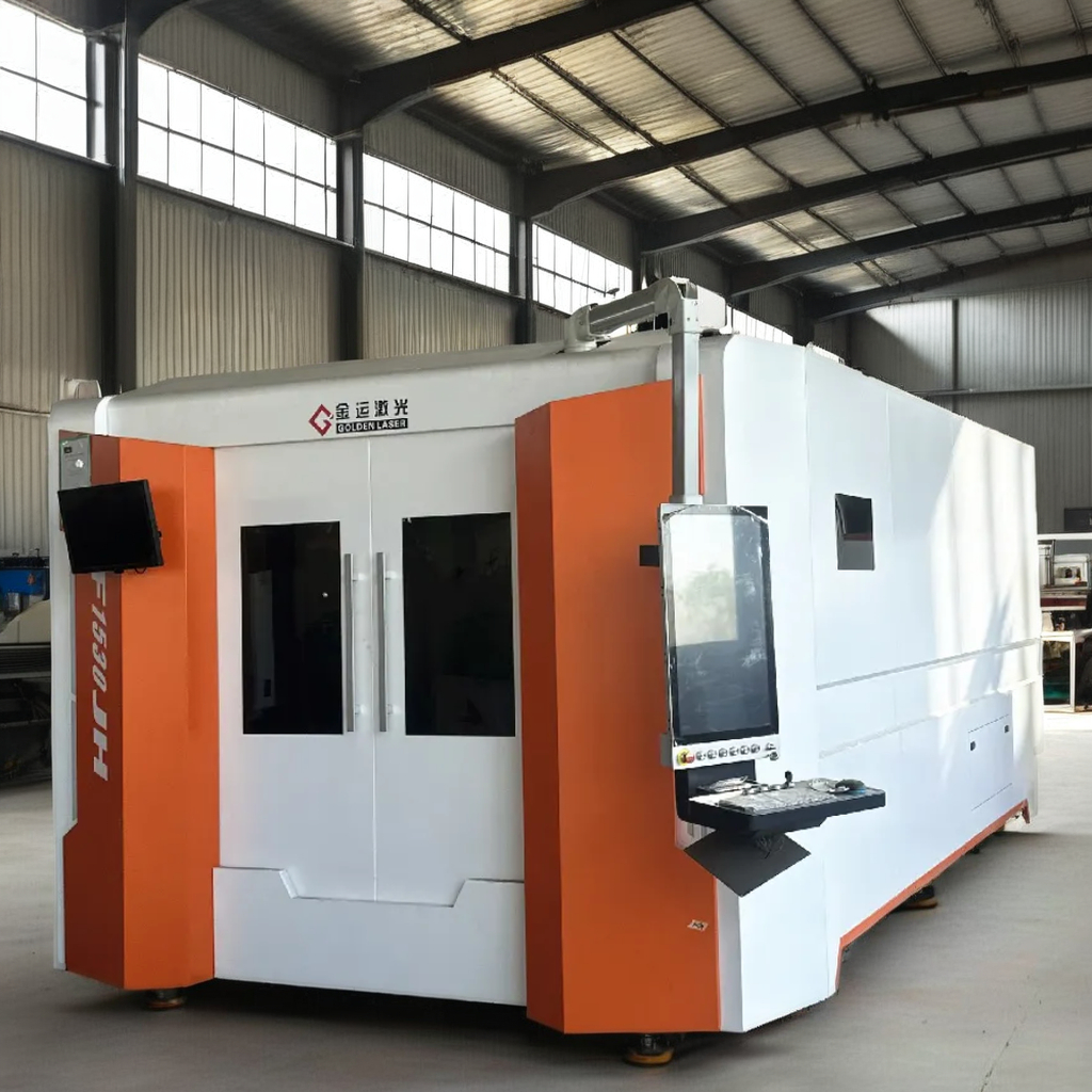 Golden Laser 20kW 30kW New Fully-Enclosed Fiber Cutting Machine Cypcut FSCUT Hiwin Components High Productivity DXF/PLT/DWG