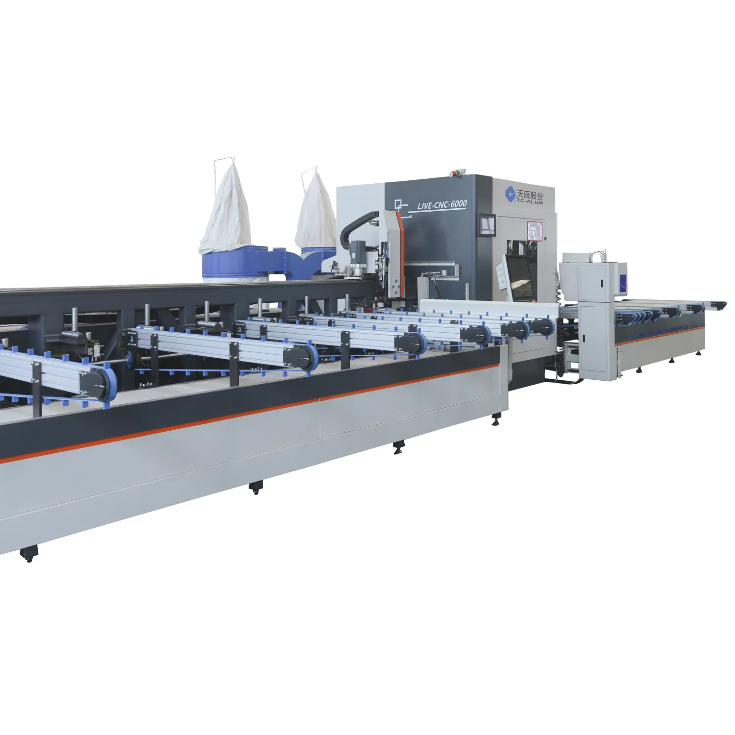 CNC Laser Drilling Milling Cutting Production Line for Window and Door Aluminum Profile