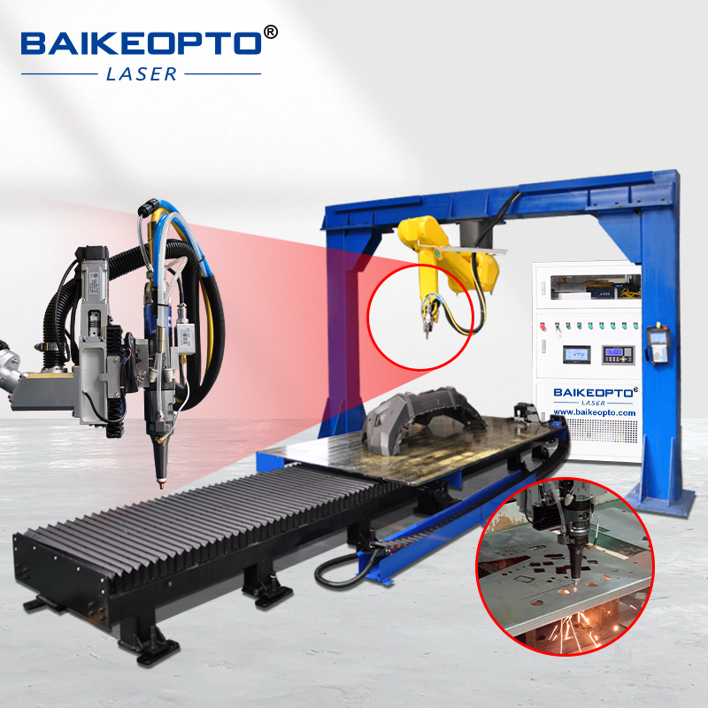 1500W Automatic 3D 6 Axis Fanuc Robot Arm Fiber Laser Cutting Machine High Precision Robotic Laser Cutter for Metal Sheet Pipe